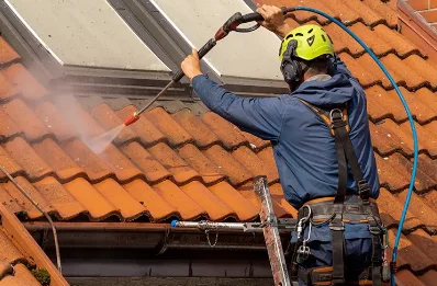 Démoussage et hydrofuge de toiture à Menglon